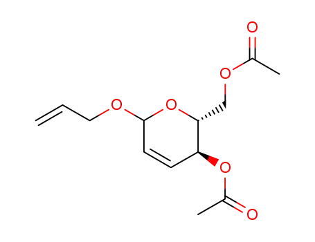 allyl 4,6-di-O-acetyl-2,3-dideoxy-α/β-D-erythro-hex-2-enopyranoside