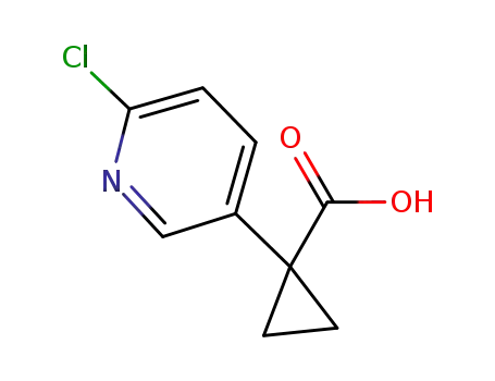 Molecular Structure of 854267-90-6 (1-(6-Chloro-pyridin-3-yl)-cyclopropanecarboxylic acid)
