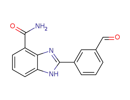 2-(3-formyl-phenyl)-1<i>H</i>-benzoimidazole-4-carboxylic acid amide