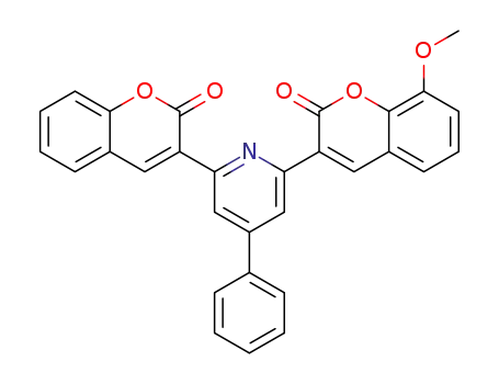 4-phenyl-2-(coumarin-3-yl)-6-(8-methoxycoumarin-3-yl)pyridine