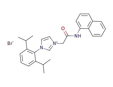 1-(2,6-diisopropylphenyl)-3-[2-(naphthalen-1-ylamino)-2-oxoethyl]-1H-imidazol-3-ium bromide