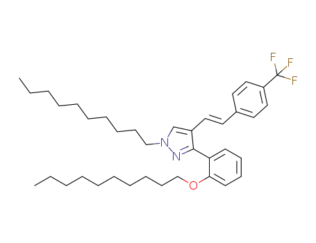 (E)-1-decyl-3-(2-decyloxyphenyl)-4-(4-trifluoromethylstyryl)-1H-pyrazole
