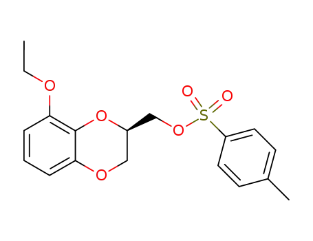 Molecular Structure of 473968-96-6 (1,4-Benzodioxin-2-methanol, 8-ethoxy-2,3-dihydro-,
4-methylbenzenesulfonate, (2R)-)