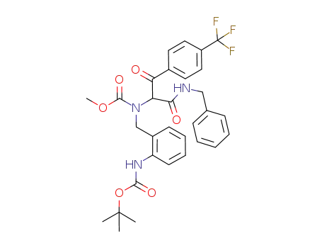 Molecular Structure of 1244783-60-5 (C<sub>31</sub>H<sub>32</sub>F<sub>3</sub>N<sub>3</sub>O<sub>6</sub>)