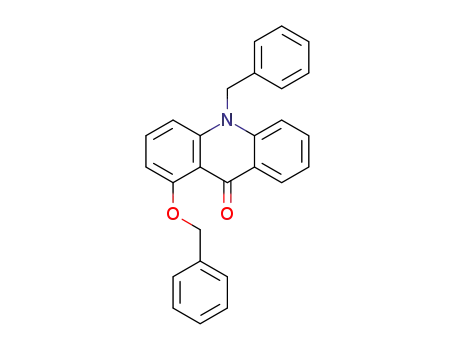 Molecular Structure of 1257333-32-6 (10-benzyl-1-benzyloxy-10H-acridin-9-one)