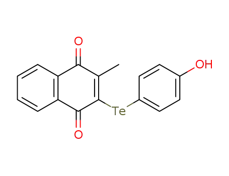 Molecular Structure of 1247849-69-9 (2-(hydroxyphenyltellanyl)-3-methylnaphthoquinone)