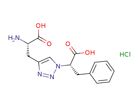 3-{1-[(1S)-1-carboxy-2-phenylethyl]-1H-1,2,3-triazol-4-yl}-L-alanine hydrochloride