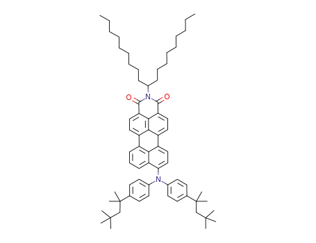 N-(1-nonyldecyl)-9-(di-p-tert-octylphenyl)amino-perylene-3,4-dicarboximide