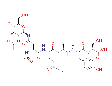 Ac-Asn(β-GlcNAc)-Gln-Ala-Tyr-Ser-OH