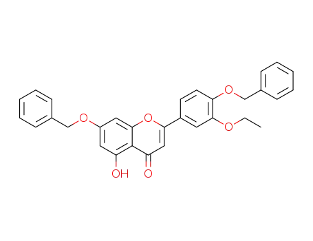 7-benzyloxy-2-(4-benzyloxy-3-ethoxyphenyl)-5-hydroxy-4H-chromen-4-one