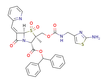 C<sub>32</sub>H<sub>29</sub>N<sub>5</sub>O<sub>7</sub>S<sub>2</sub>