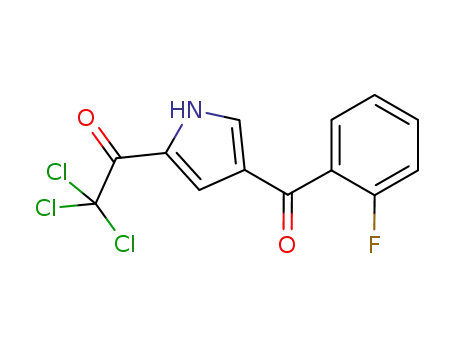 C<sub>13</sub>H<sub>7</sub>Cl<sub>3</sub>FNO<sub>2</sub>