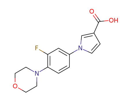 1-(3-fluoro-4-morpholin-4-yl-phenyl)-1<i>H</i>-pyrrole-3-carboxylic acid