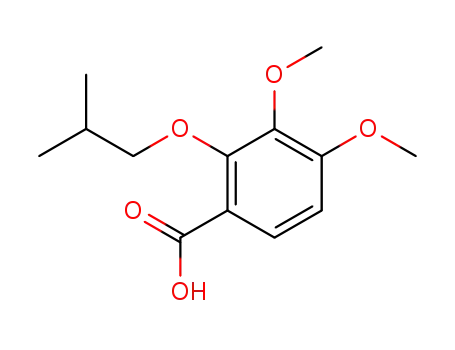 Molecular Structure of 890-18-6 (Benzoic acid, 2-isobutoxy-3,4-dimethoxy-)