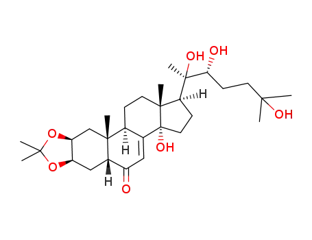 Molecular Structure of 113866-76-5 (20-Hydroxyecdysone-2,3-acetonide)