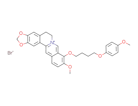 9-O-[3-(4-methyl-phenoxy)butyl]berberine bromide