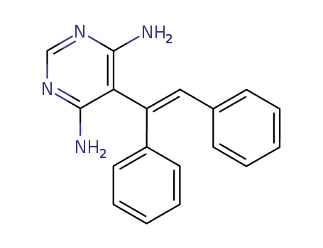 5-((E)-1,2-Diphenyl-vinyl)-pyrimidine-4,6-diamine