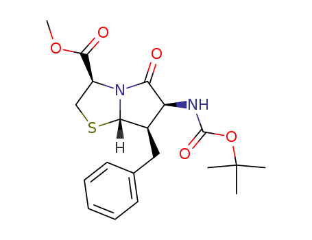methyl (3S,4R,5S,8R)-4-benzyl-3-tert-butoxycarbonylamino-1-aza-2-oxo-6-thiabicyclic [3.3.0]-octane-8-carboxylate