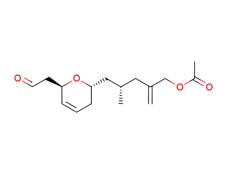 2H-Pyran-2-acetaldehyde,
6-[(2S)-4-[(acetyloxy)methyl]-2-methyl-4-pentenyl]-5,6-dihydro-,
(2R,6R)-