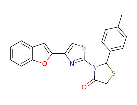 3-[4-(1-benzofuran-2-yl)-1,3-oxazol-2-yl]-2-(4-methylphenyl)-1,3-thiazolidin-4-one
