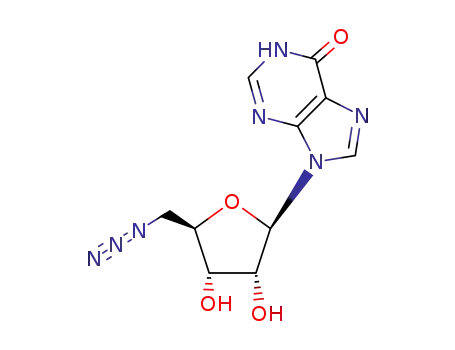Molecular Structure of 18945-38-5 (Inosine, 5'-azido-5'-deoxy-)
