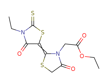 3-Thiazolidineacetic acid, 2-(3-ethyl-4-oxo-2-thioxo-5-thiazolidinylidene)-4-oxo-, ethyl ester