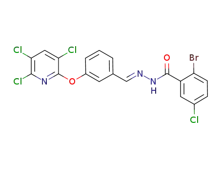 (E)-N'-(3-(3,5,6-trichloropyridin-2-yloxy)benzylidene)-2-bromo-5-chlorobenzohydrazide