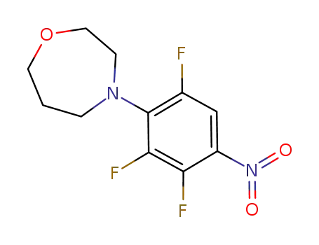 Molecular Structure of 918137-47-0 (1,4-Oxazepine, hexahydro-4-(2,3,6-trifluoro-4-nitrophenyl)-)