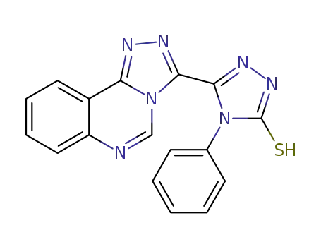 5-(1,2,4-triazolo[4,3-c]quinazolin-3-yl)-4-phenyl-4H-1,2,4-triazole-3-thiol