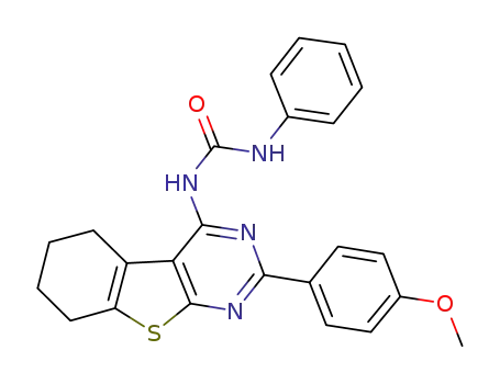 N-phenyl-N'-[2-(4-methoxyphenyl)-5,6,7,8-tetrahydro[b]benzothieno[2,3-d]pyrimidin-4-yl]urea