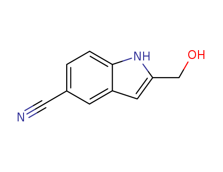 1H-Indole-5-carbonitrile, 2-(hydroxymethyl)-