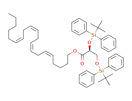 (S)-2,3-di-[(t-butyldiphenylsilyl)oxy]propionic acid icosa-5,8,11,14-tetraenyl ester