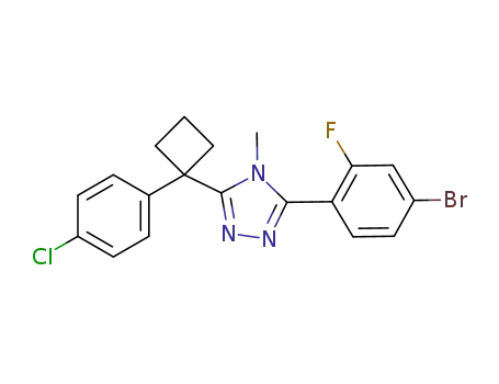 C<sub>19</sub>H<sub>16</sub>BrClFN<sub>3</sub>