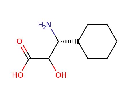 Molecular Structure of 656833-28-2 ((2RS,3R)-3-amino-3-cyclohexyl-2-hydroxypropanoic Acid)