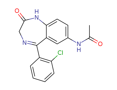Acetamide,N-[5-(2-chlorophenyl)-2,3-dihydro-2-oxo-1H-1,4-benzodiazepin-7-yl]-