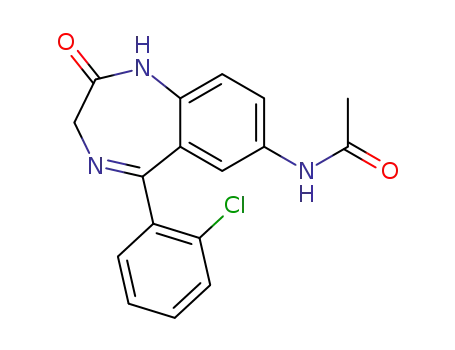 Molecular Structure of 41993-30-0 (7-acetamidoclonazepam)