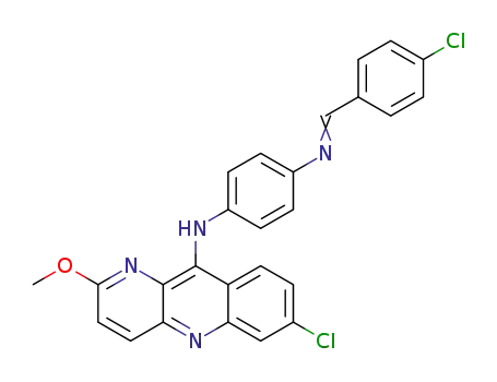 7-chloro-2-methoxy-10-(4-(4'-chlorobenzylidene)aminophenyl)aminobenzo[b][1,5]naphthyridine
