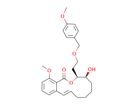 (3S,4S)-4-hydroxy-14-methoxy-3-{2-[(4-methoxybenzyl)oxy]ethyl}-3,4,5,6,7,8-hexahydro-1H-2-benzoxacyclododecin-1-one