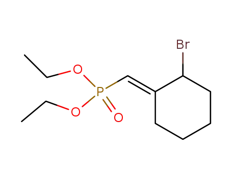 [2-Bromo-cyclohex-(E)-ylidenemethyl]-phosphonic acid diethyl ester