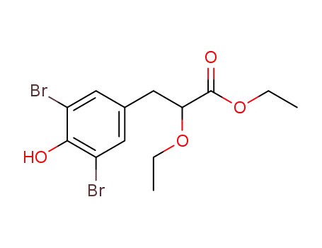 3-(3,5-dibromo-4-hydroxy-phenyl)-2-ethoxy-propionic acid ethyl ester