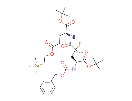 N-Cbz-(2S)-4,4-difluoroglutamic acid α-tert-butyl ester γ-glutamic acid α-tert-butyl γ-2-(trimethylsilyl)ethyl ester