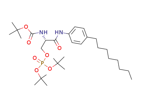 [2-(di-<i>tert</i>-butoxy-phosphoryloxy)-1-(4-octyl-phenylcarbamoyl)-ethyl]-carbamic acid <i>tert</i>-butyl ester
