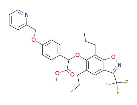 (5,7-dipropyl-3-trifluoromethyl-benzo[<i>d</i>]isoxazol-6-yloxy)-[4-(pyridin-2-ylmethoxy)-phenyl]-acetic acid methyl ester