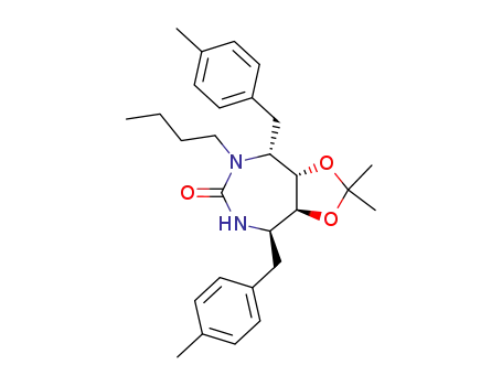 (3aS,4R,8R,8aS)-5-Butyl-2,2-dimethyl-4,8-bis-(4-methyl-benzyl)-hexahydro-1,3-dioxa-5,7-diaza-azulen-6-one