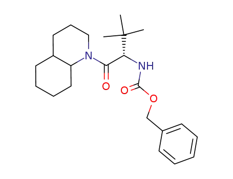 Molecular Structure of 609367-79-5 ([(S)-2,2-Dimethyl-1-(octahydro-quinoline-1-carbonyl)-propyl]-carbamic acid benzyl ester)