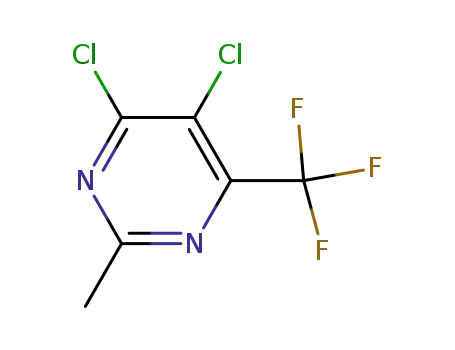 Molecular Structure of 425394-33-8 (4,5-DICHLORO-2-METHYL-6-TRIFLUOROMETHYLPYRIMIDINE)