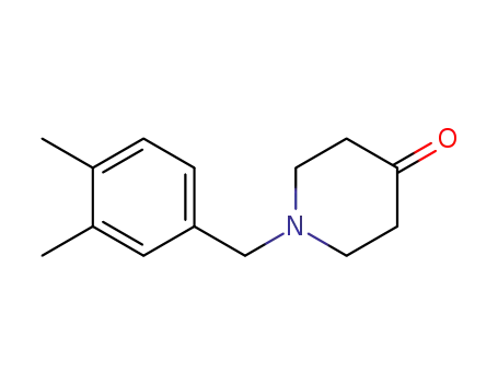 Molecular Structure of 617714-65-5 (1-(3,4-DiMethylbenzyl)piperidin-4-one)
