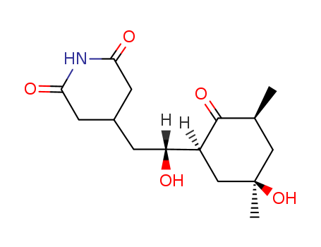 2,6-Piperidinedione,4-[2-hydroxy-2-(5-hydroxy-3,5-dimethyl-2-oxocyclohexyl)ethyl]- cas  523-86-4