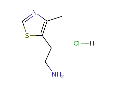 Molecular Structure of 17928-09-5 (5-(2-Aminoethyl)-4-methylthiazole monohydrochloride)
