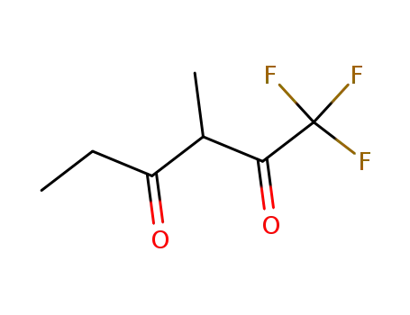 Molecular Structure of 392-48-3 (1,1,1-trifluoro-3-methyl-hexane-2,4-dione)